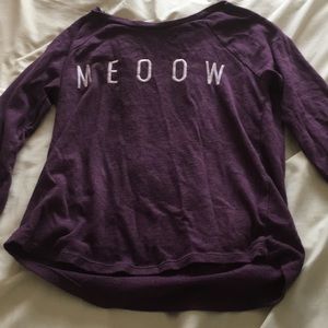 Purple Meow sweater
